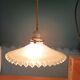 Suspension corole sandblasted lace support brass porcelain dpm 0323118