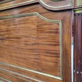 Napoleon bed in mahogany and gilded brass, Empire style