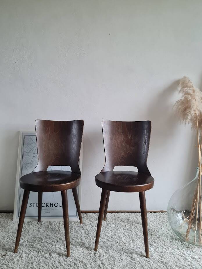 Set of 4 Scandinavian chairs from the 1960s.