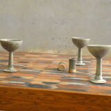 table à manger en grès, 1970