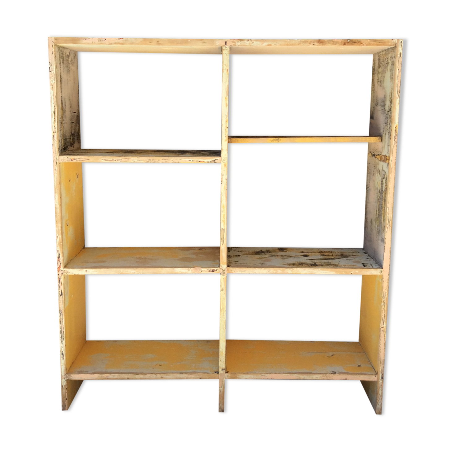 Patinated workshop storage cabinet