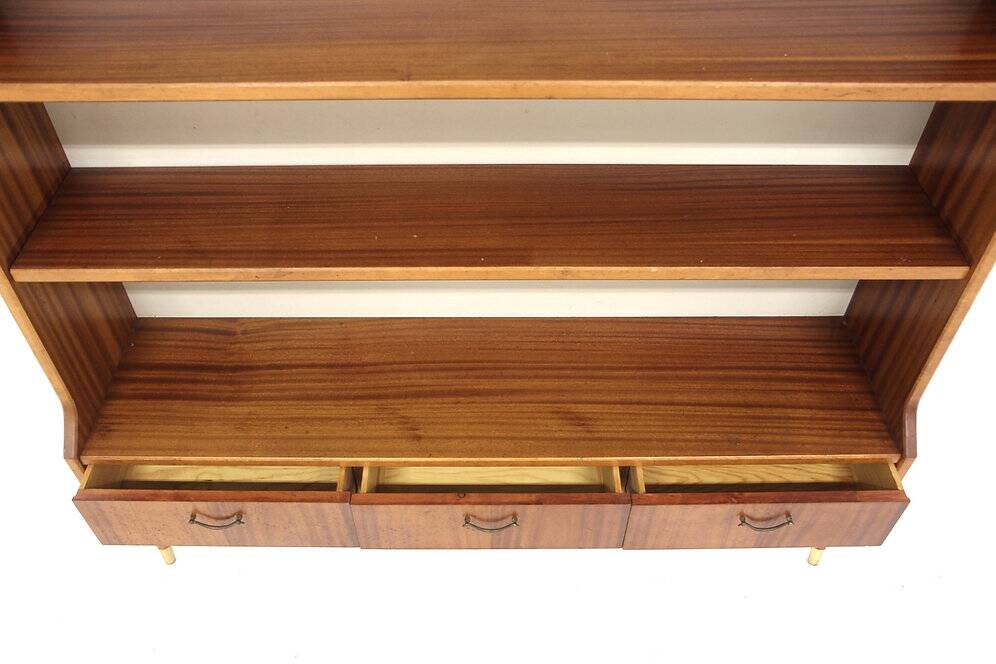 Scandinavian mahogany bookcase, Sweden, 1950