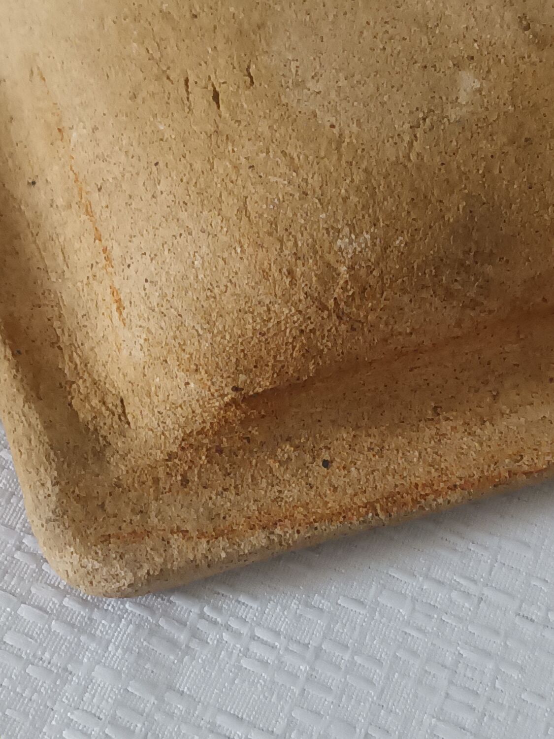 Empty handmade pocket sandstone and turquoise resin