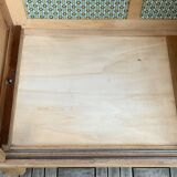 Parisian art deco wardrobe sliding doors solid raw oak