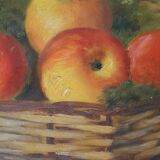 Peinture de G.Godinet "Pommes dans un panier"