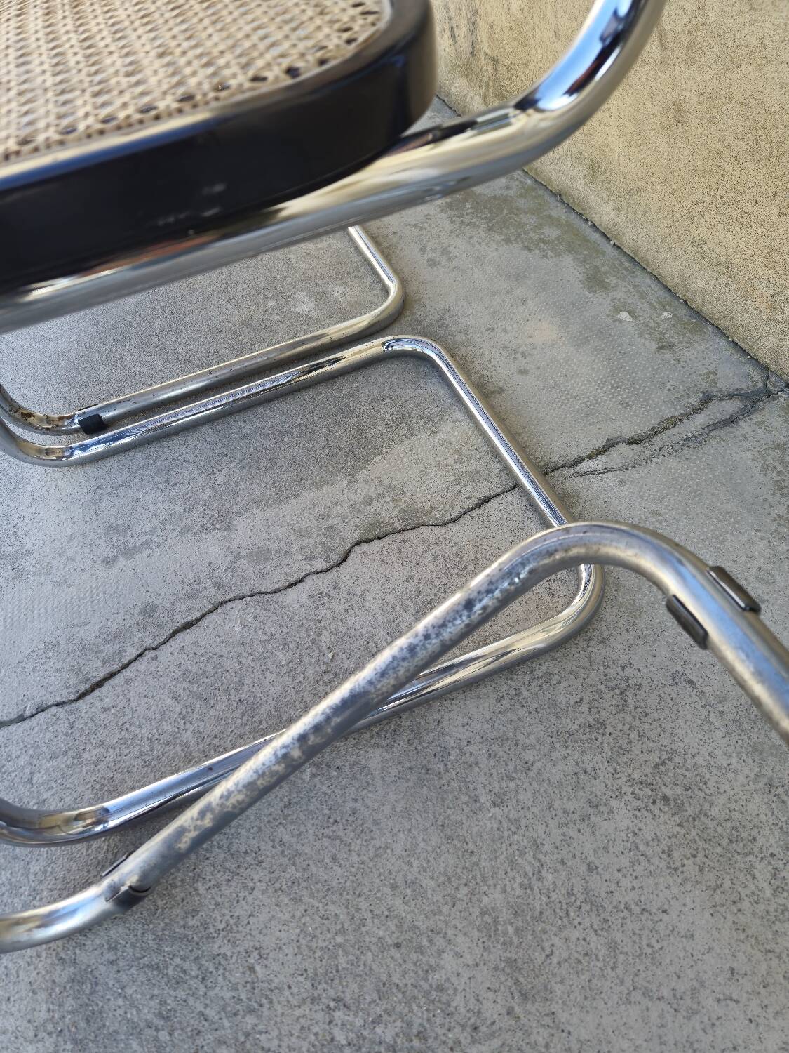 Set of 4 Marcel Breuer chairs model B32 in cane