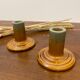 Pair of ceramic candlesticks