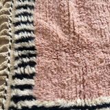 Handmade traditional natural wool rug size 1/2 m