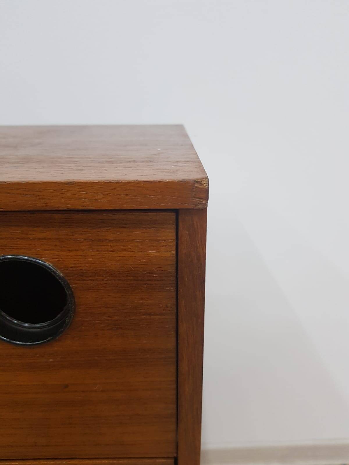 Vintage Teak shoe cabinet, Denmark, 1950s.