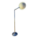 Vintage Italian Space Age Floor Lamp in Chromed Metal with "Flying Saucer" Shade