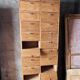 Un Meuble De Notaire / Métier Double Colonnes à Clapet (Restaurer)