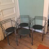 Fermob collection Silver Moon armchairs by Pascal Mourgue