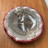 Large East German pottery bowl from the mid-century GDR by Strehla Keramik, 1960s.