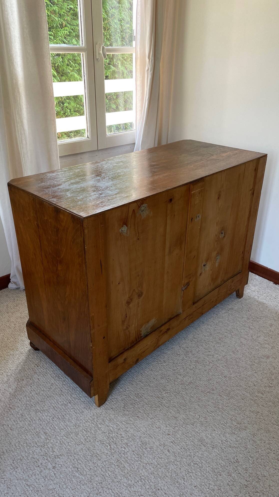 Antique Walnut and Solid Wood Commode