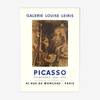 Pablo Picasso, lithographie originale Galerie Louise Leiris, 1964, Mourlot