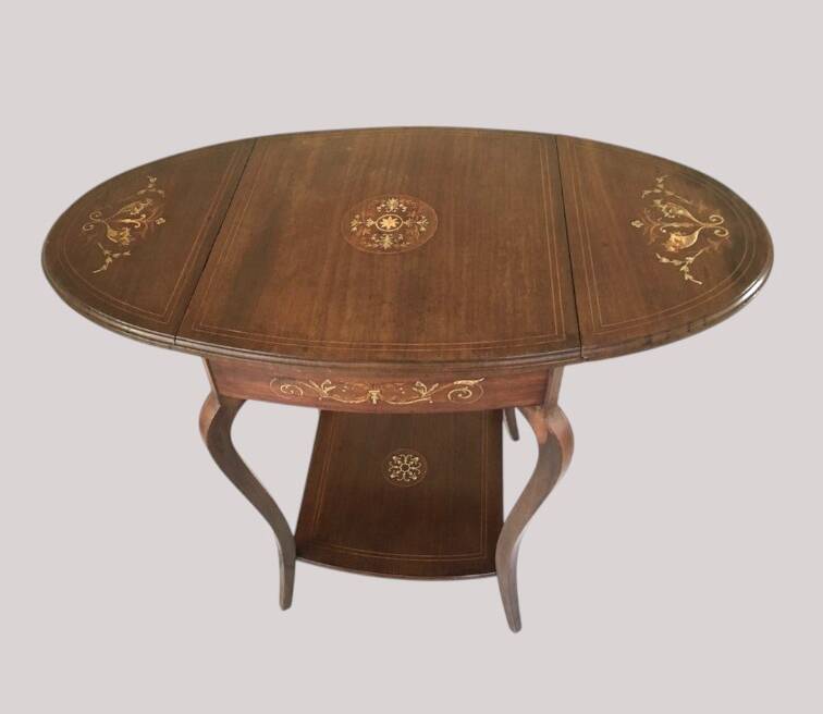 Art Deco marquetry tea table 1930
