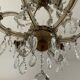 Old Venetian chandelier in crystal and bronze