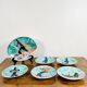 Magnificent set of 5 plates and 1 dish by Cesare Sartori for Sica.