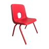 Red child chair by robin day for ikea