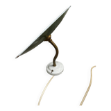 Vintage enamelled sheet metal swan neck wall light