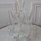 Lot de 9 verres à vin en cristal gravé années 30