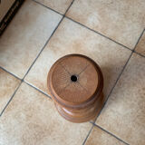 Solid oak turned lamp base