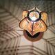 Mid century wooden bedside table lamp 1960
