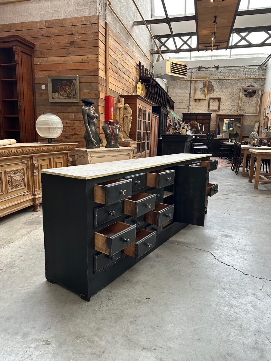 Workshop furniture from the early 20th century.