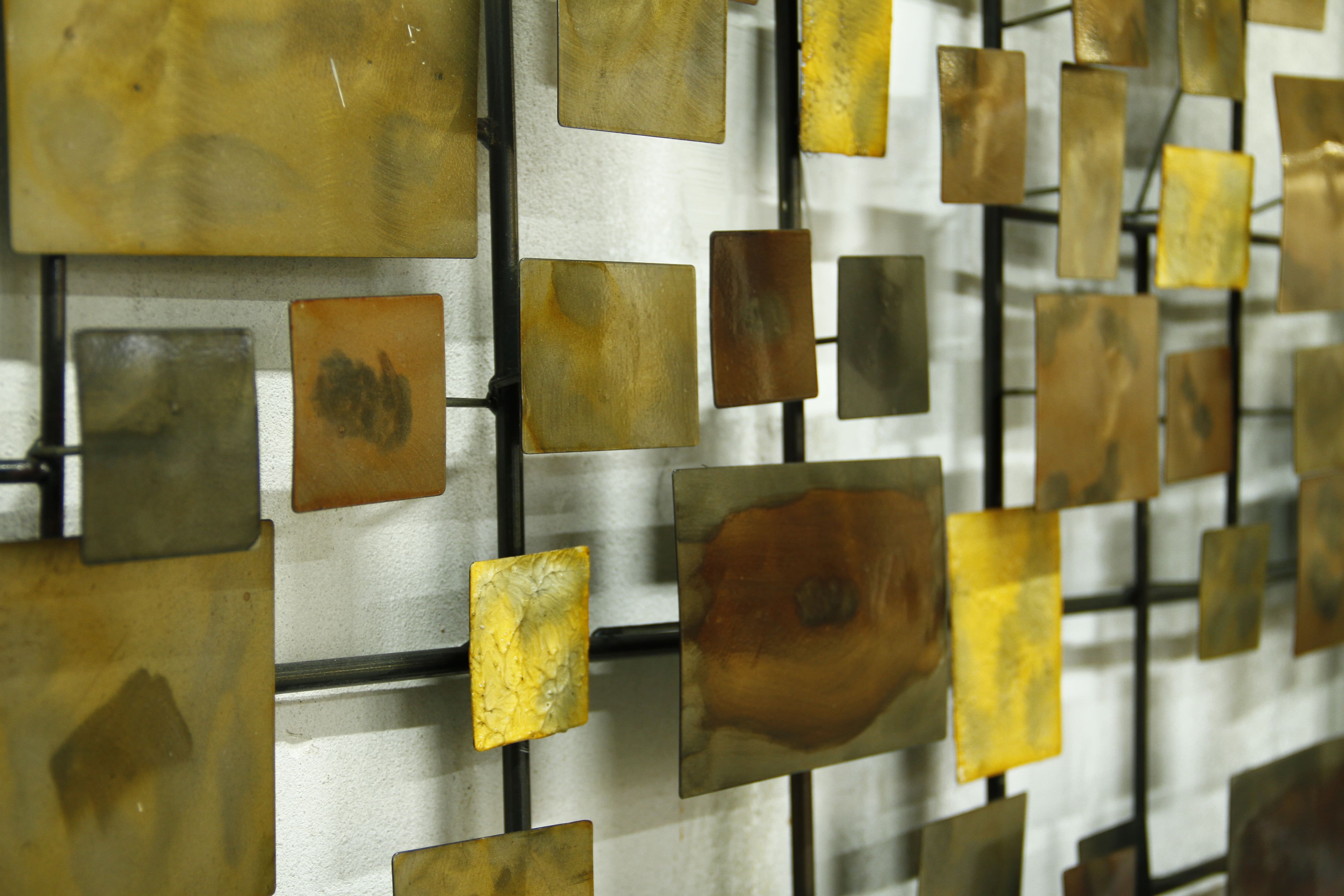 Brutalist wall art / bed head piece