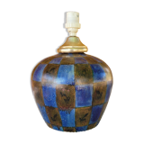 Checked pattern lamp foot