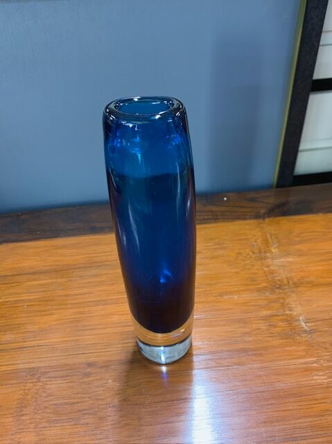 Design vase in glass and crystal