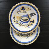 Set of 2 Keraluc Quimper plates