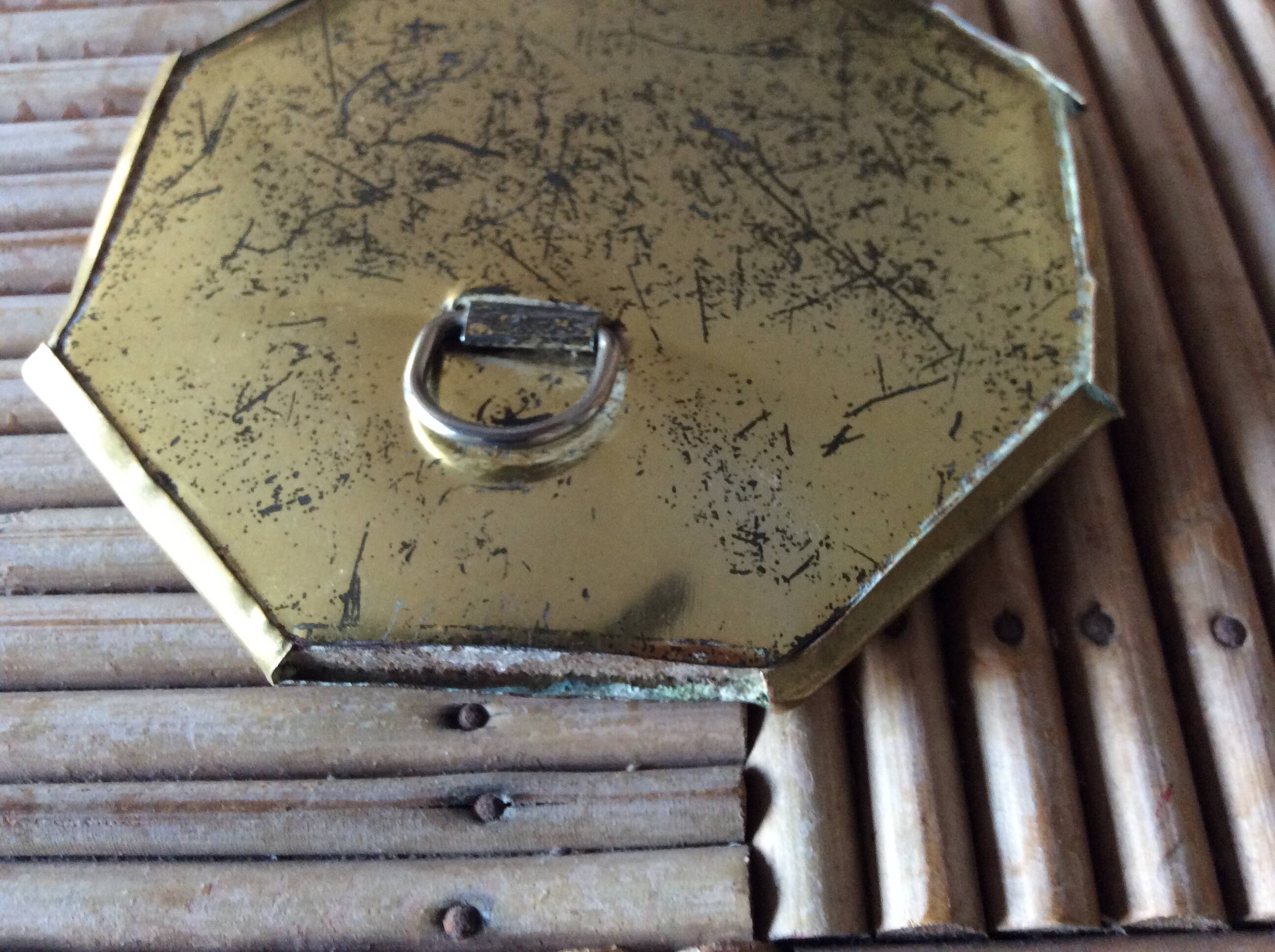 Brass mirror