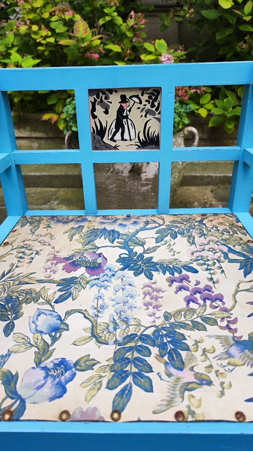 Armchair by Paul Poiret, Martine workshop edition, Georges Lepape decor - 1920