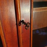 Small late 19th century English mahogany bookcase