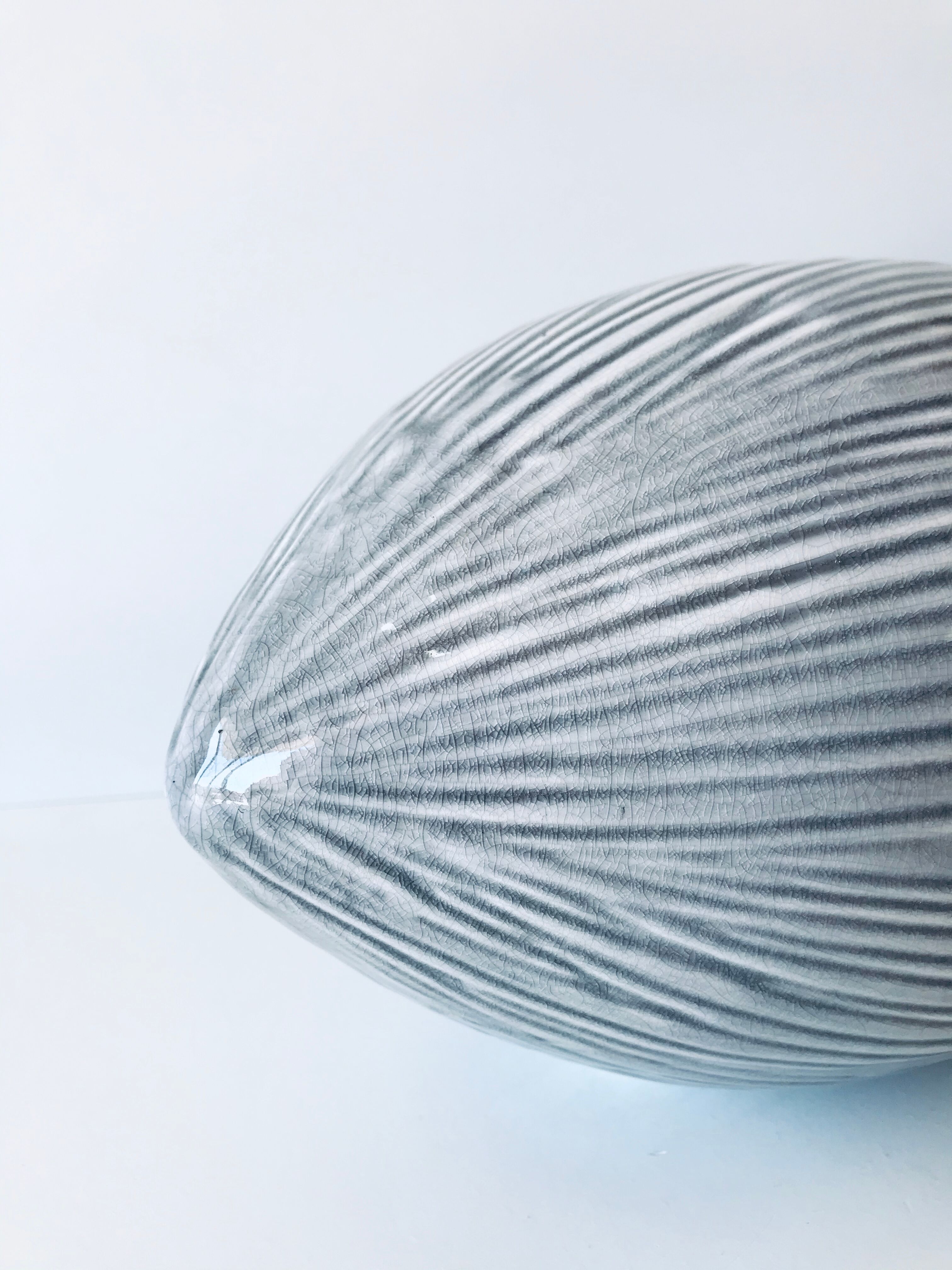 Oval contemporary vase