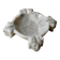 Vintage Mexican marble ashtray from the 1970s, engraved Aztec pattern.