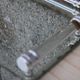 Vintage mirrored tray with glass and metal handles – H5 × W39 × D30 cm
