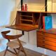 Bibliothèque système mural scandinave vintage "Kristen" de Louis Van Teeffe