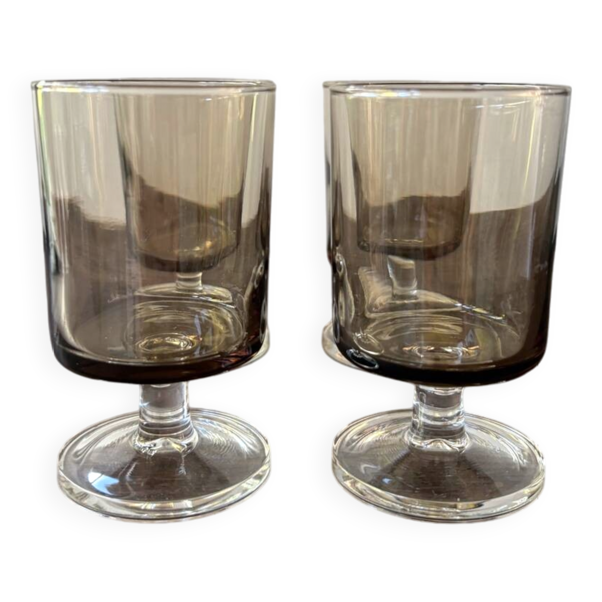 Set of 4 Luminarc vintage stemmed glasses, Sweden model