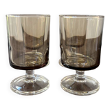 Set of 4 Luminarc vintage stemmed glasses, Sweden model