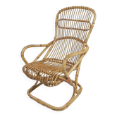Fauteuil en bambou par Tito Agnoli, 1960s