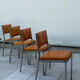 Lot 4 chaises vintage