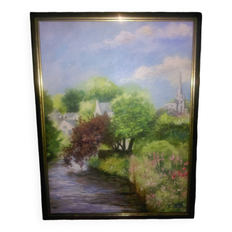 Oil on canvas (pont-aven signed B.Lambot)