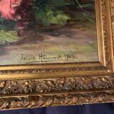 Huile sur toile Lillie Honnorat 1903