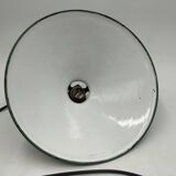 Enameled sheet metal cone pendant light