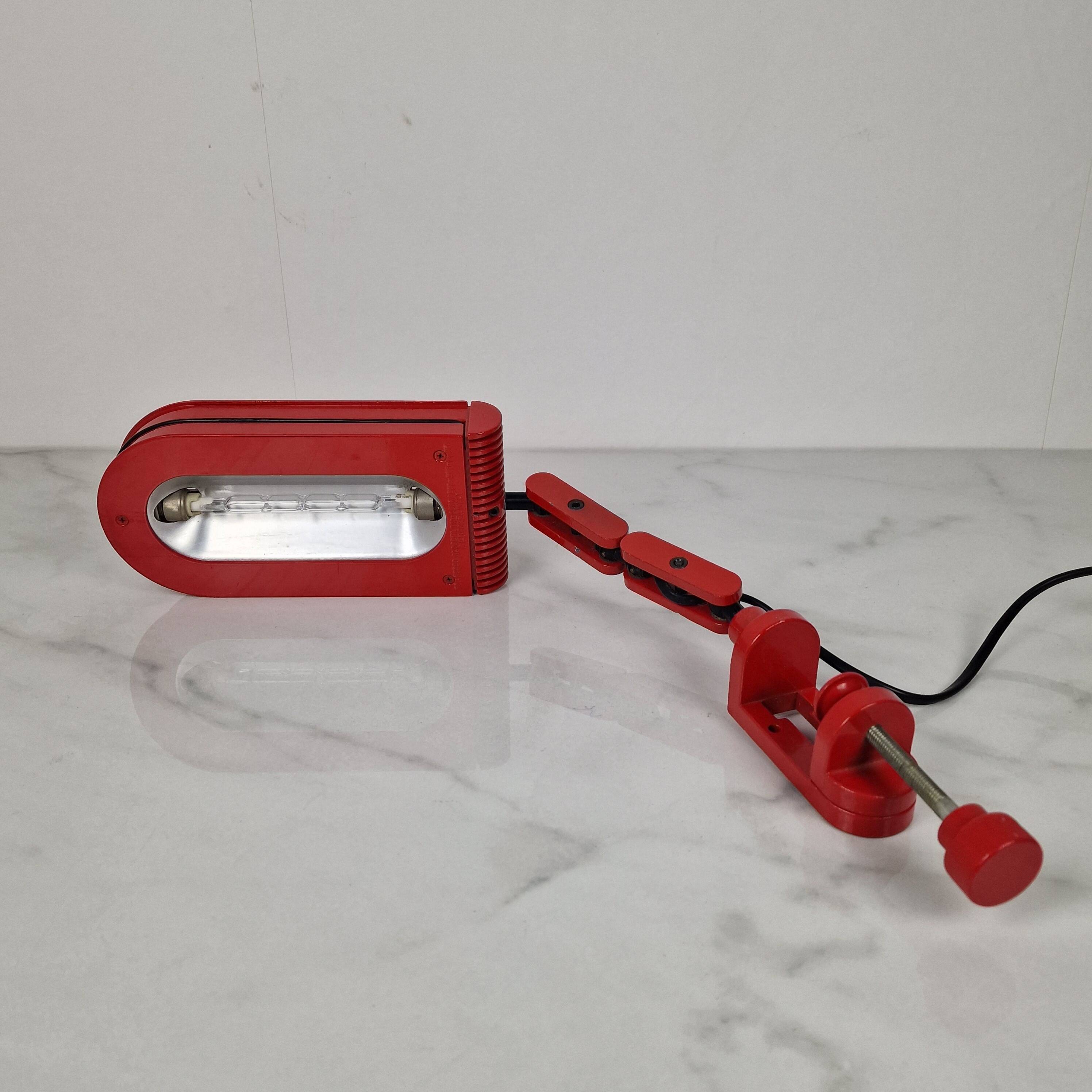 Italian Flexible Desk Lamp, 1970s – Cosmo Nero Alogena