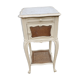 Table de chevet cannage et marbre