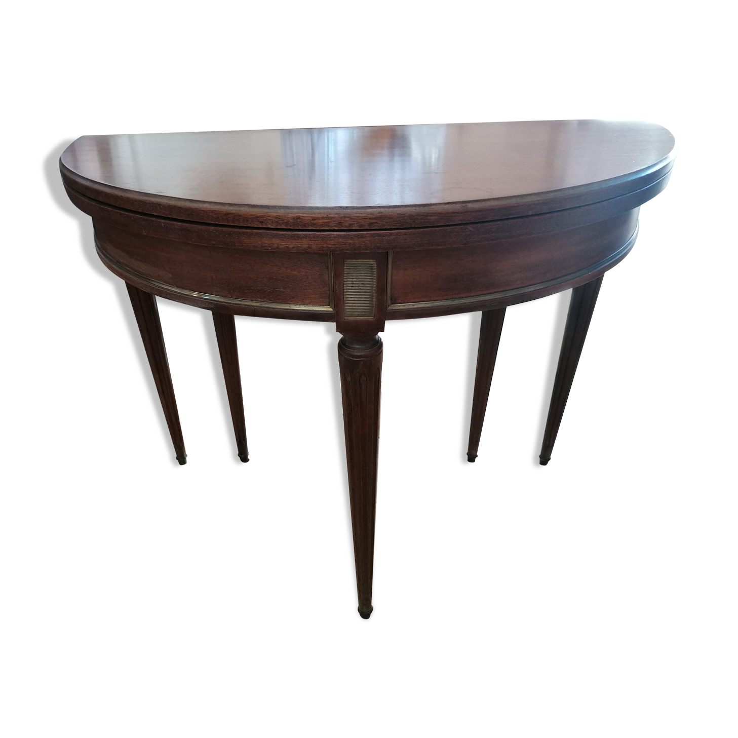 Louis XVI style half-moon console table