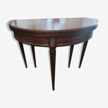 Table console demi-lune style Louis XVI